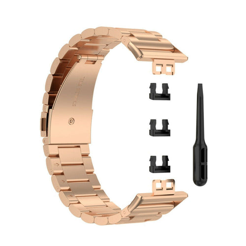 Steel Strap, rose gold, without a watch, 3/4 front view