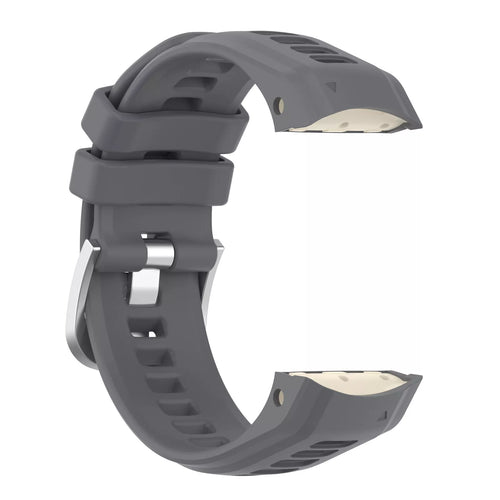 Silicone Strap, dark grey, without a watch, 3/4 front view