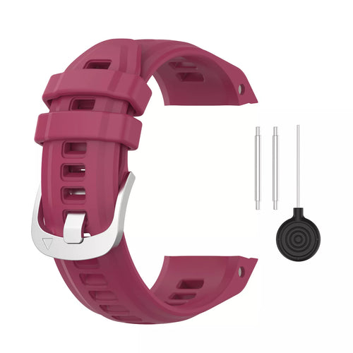 Silicone Strap, wine red, without a watch, 3/4 front view