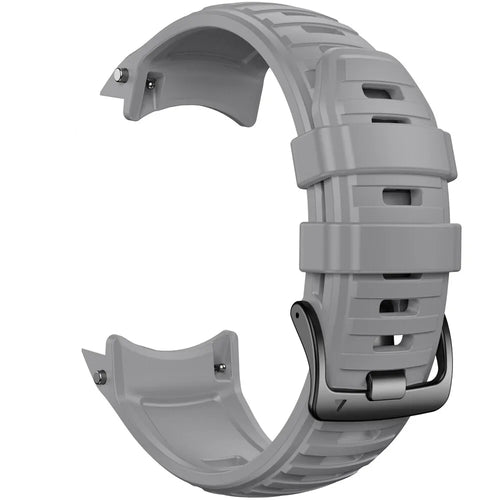 Silicone Strap, grey, without a watch, 3/4 front view