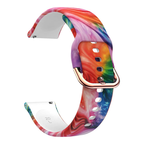 Print Silicone Strap, without a watch, 3/4 front view