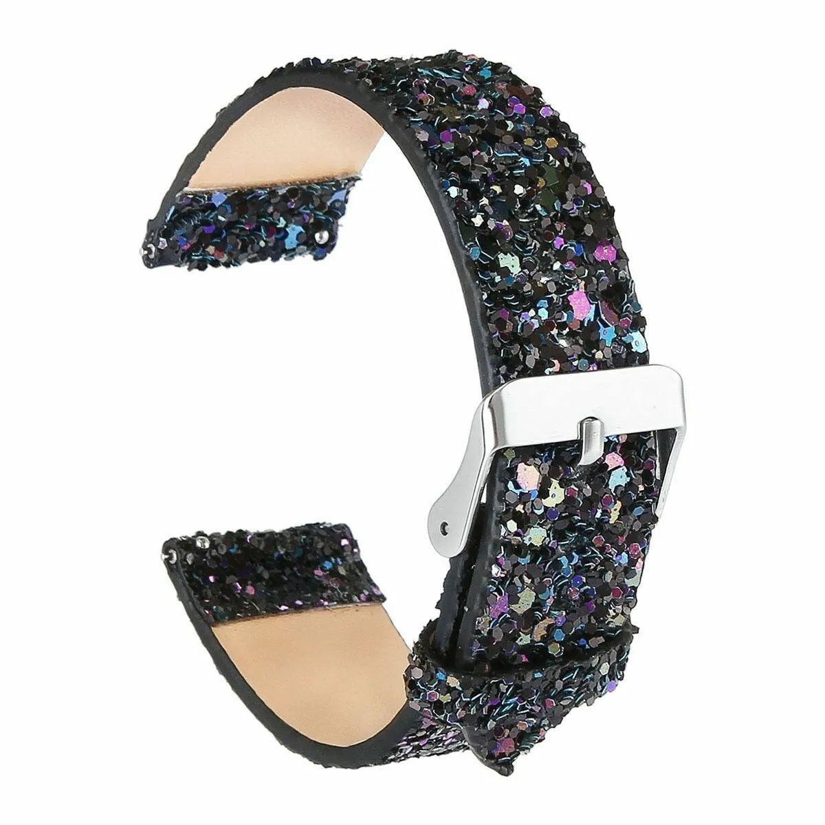 Coros Apex 42mm Glitter Leather Strap (Black)