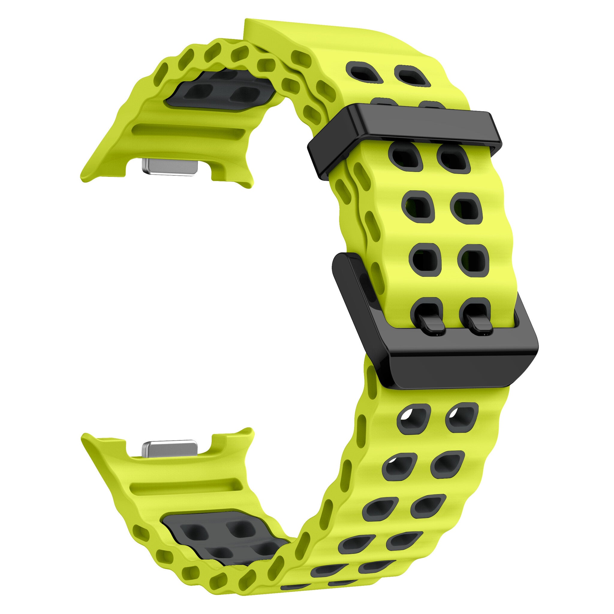 Samsung Galaxy Watch 9 - 44mm Ocean Strap (Lime/Dark Grey)