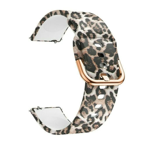 Print Silicone Strap, without a watch, 3/4 front view