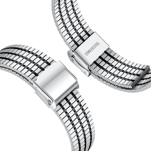 Coros Pace 4 Fine Steel Strap (Silver/Black)