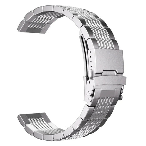 Coros Pace 2 Premium Steel Link Strap (Silver)
