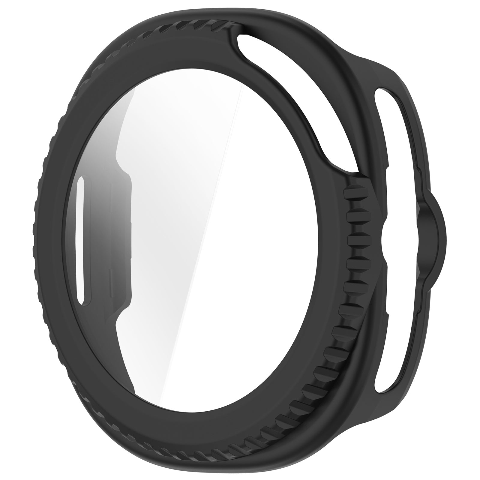 Samsung Galaxy Watch 8 Classic Hard Case with Glass (Black)