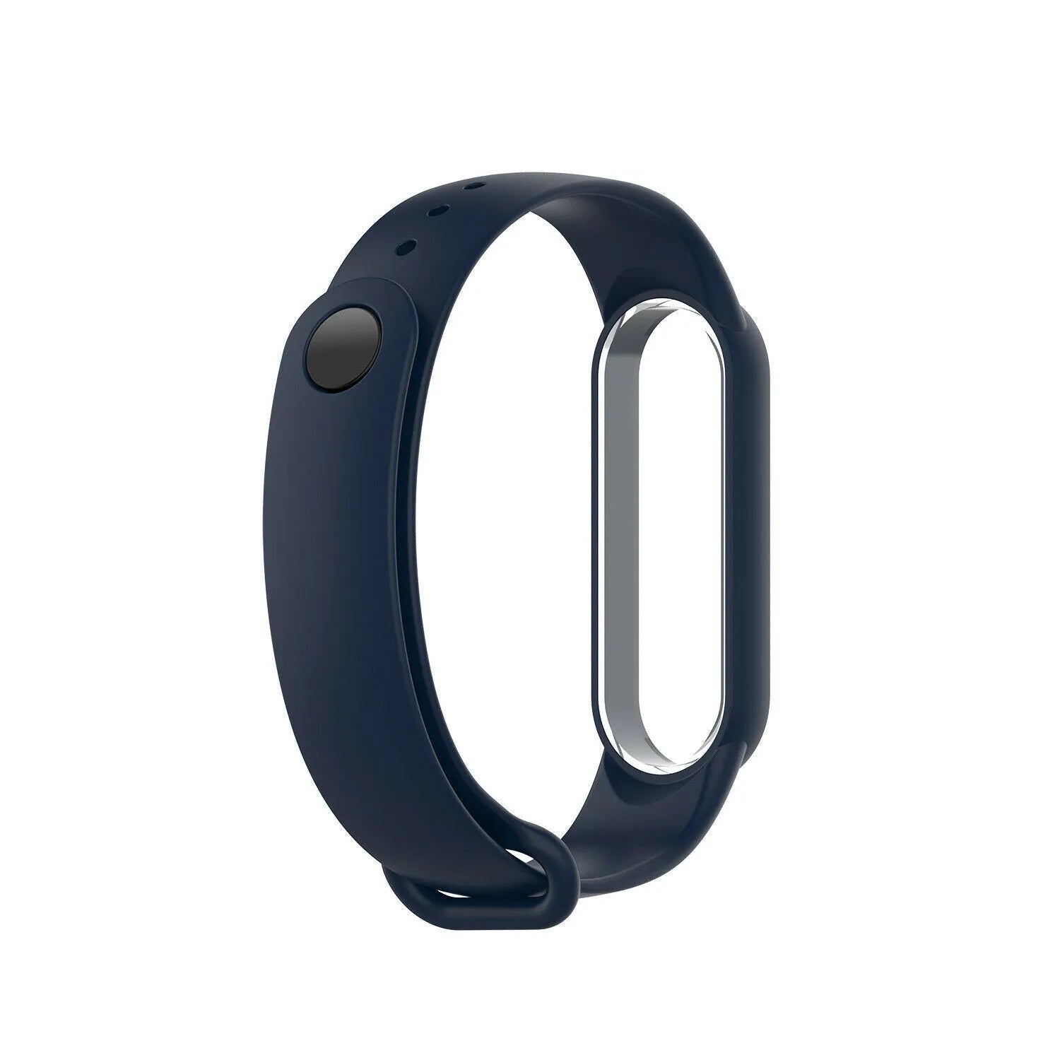 Silicone Strap, dark blue, without a watch, 3/4 front view