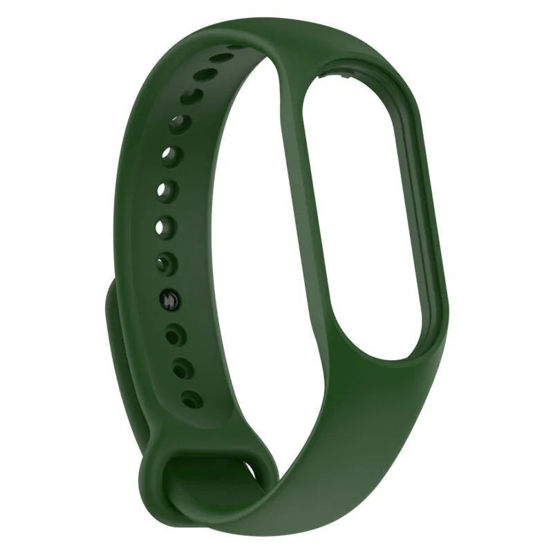 Silicone Strap, army green, without a watch, 3/4 front view