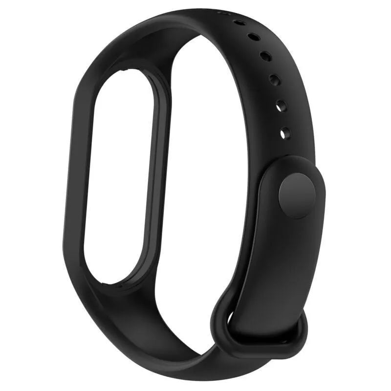 Silicone Strap, black, without a watch, 3/4 front view