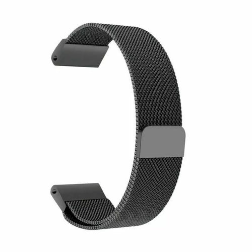 Milanese Strap, black, without a watch, 3/4 front view