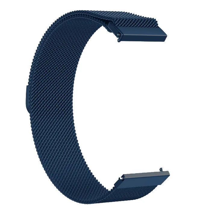 Milanese Strap, blue, without a watch, 3/4 front view