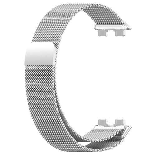Milanese Strap, silver, without a watch, 3/4 front view