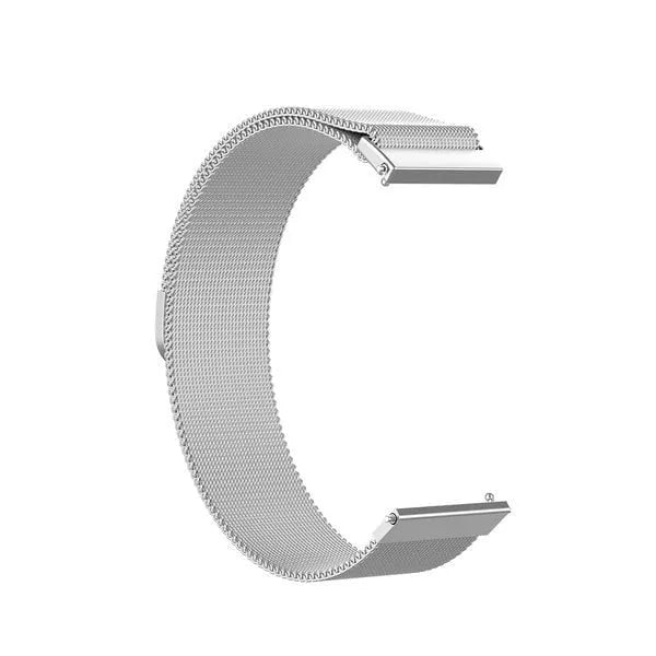 Milanese Strap, silver, without a watch, 3/4 front view