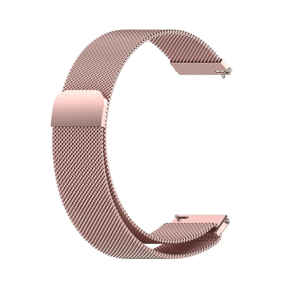 Milanese Strap, pink, without a watch, 3/4 front view