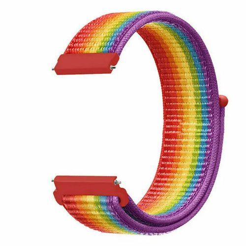 Nylon Strap, rainbow, without a watch, 3/4 front view