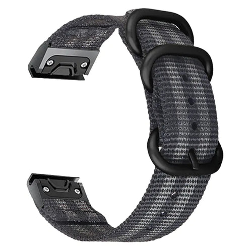 Garmin D2 Delta PX Nylon Strap with Buckle (Black/Grey)