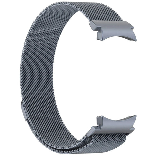 Milanese Strap 'One Push', space grey, without a watch, 3/4 front view