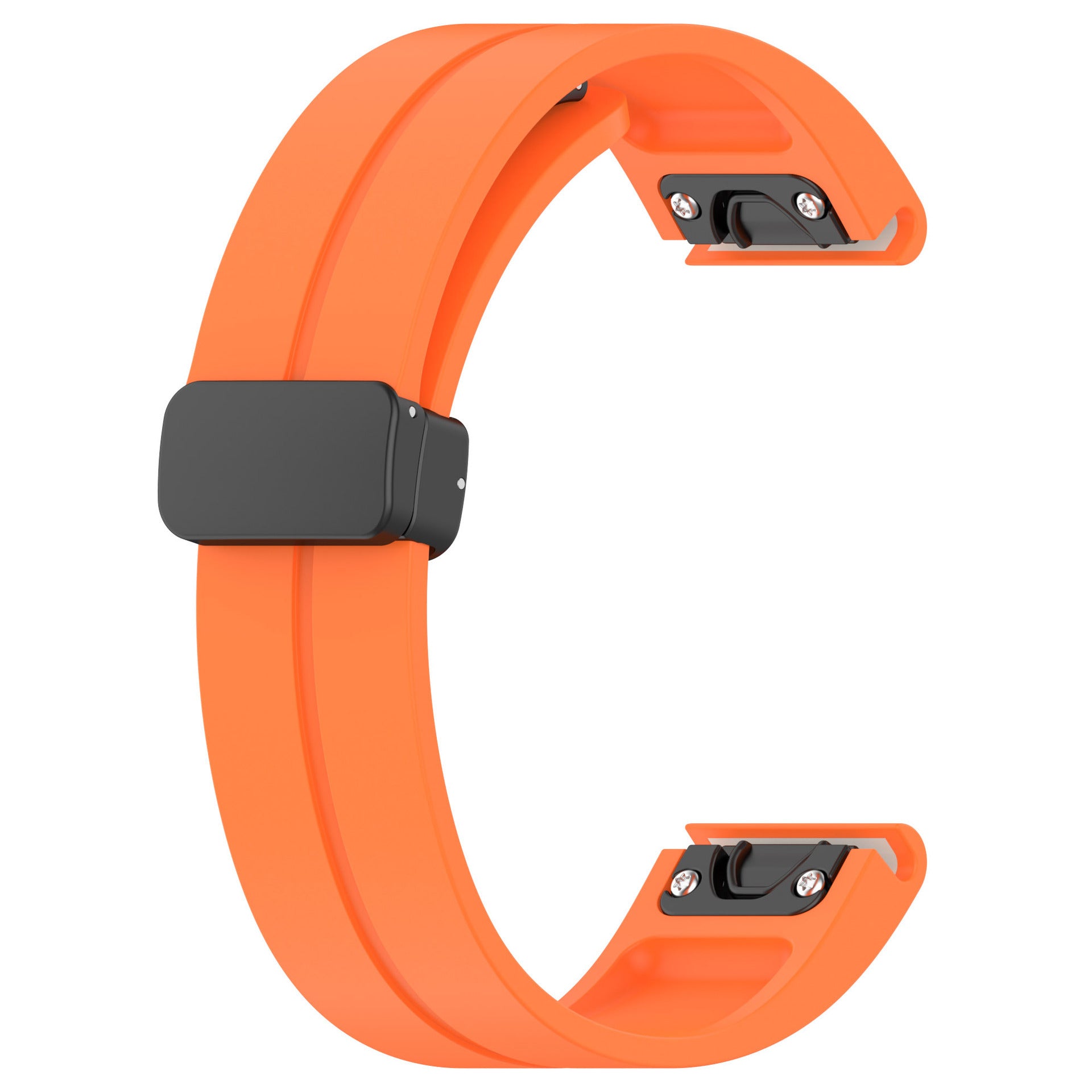 Garmin D2 Mach 2 - 47mm D-Buckle Silicone Strap (Orange)
