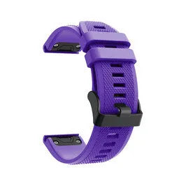 Silicone Strap, purple, without a watch, 3/4 front view