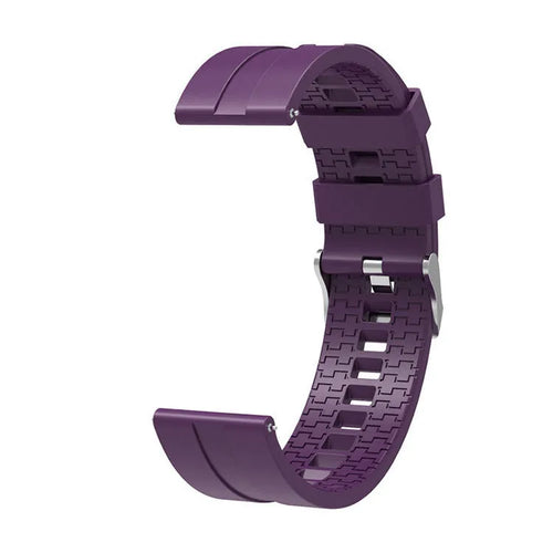 Silicone Strap 'Extreme', purple, without a watch, 3/4 front view