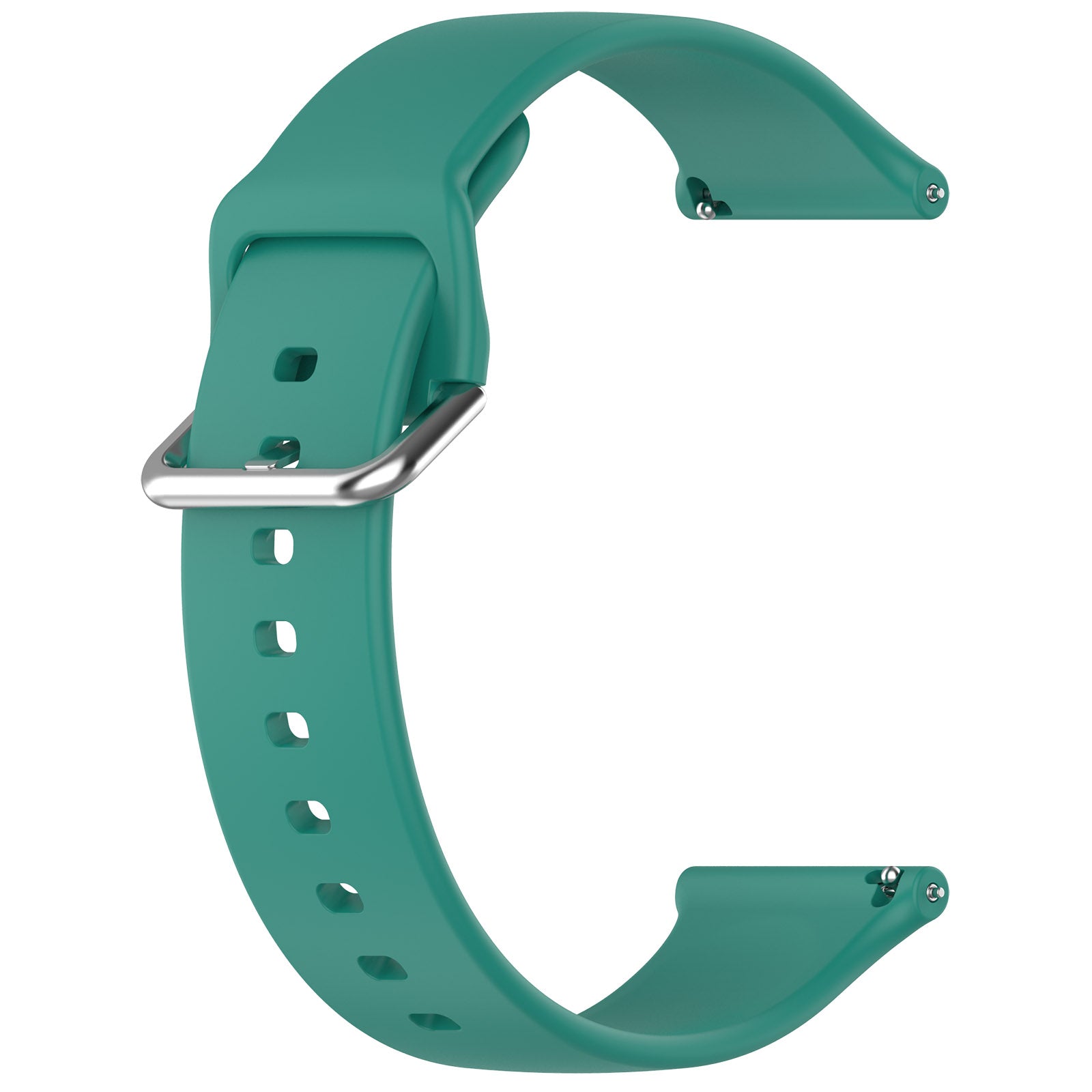 Universal 24mm Silicone Buckle Strap (Viridian)