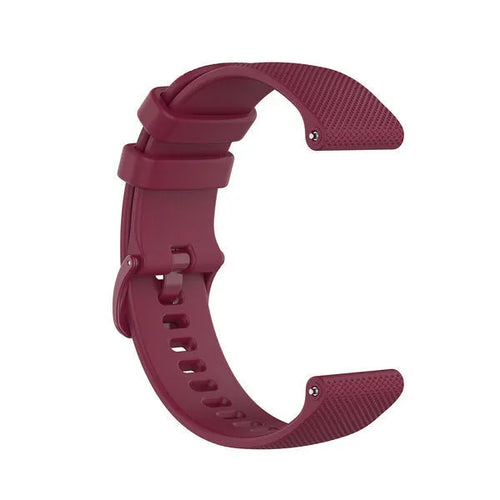 Premium Silicone Strap, dark red, without a watch, 3/4 front view