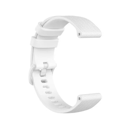 Premium Silicone Strap, white, without a watch, 3/4 front view