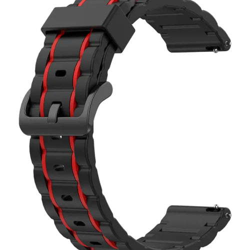 Withings ScanWatch 2 - 42mm Sport Buckle Strap (Black/Red)