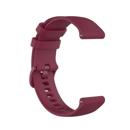 Oppo Watch S Premium Silicone Strap (Wine Red)
