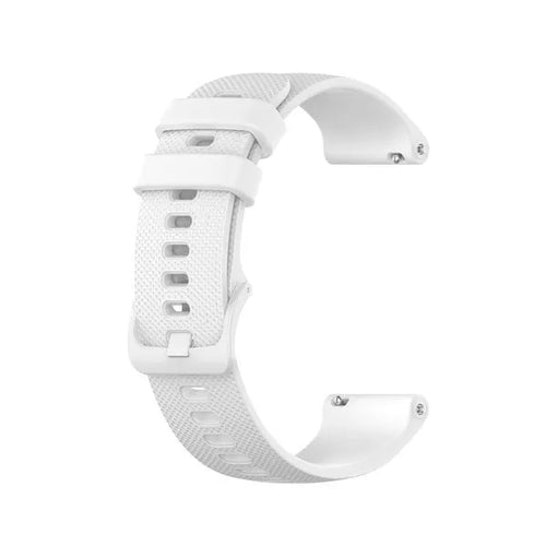 Premium Silicone Strap, white, without a watch, 3/4 front view