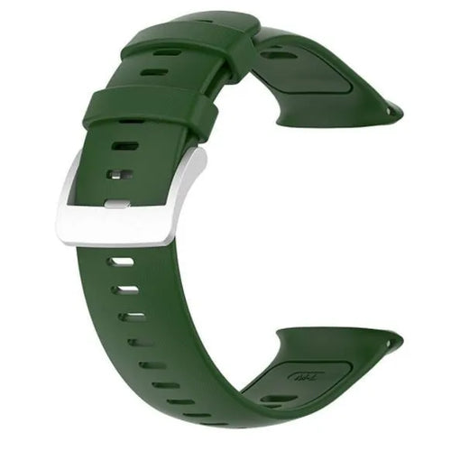 Silicone Strap, green, without a watch, 3/4 front view