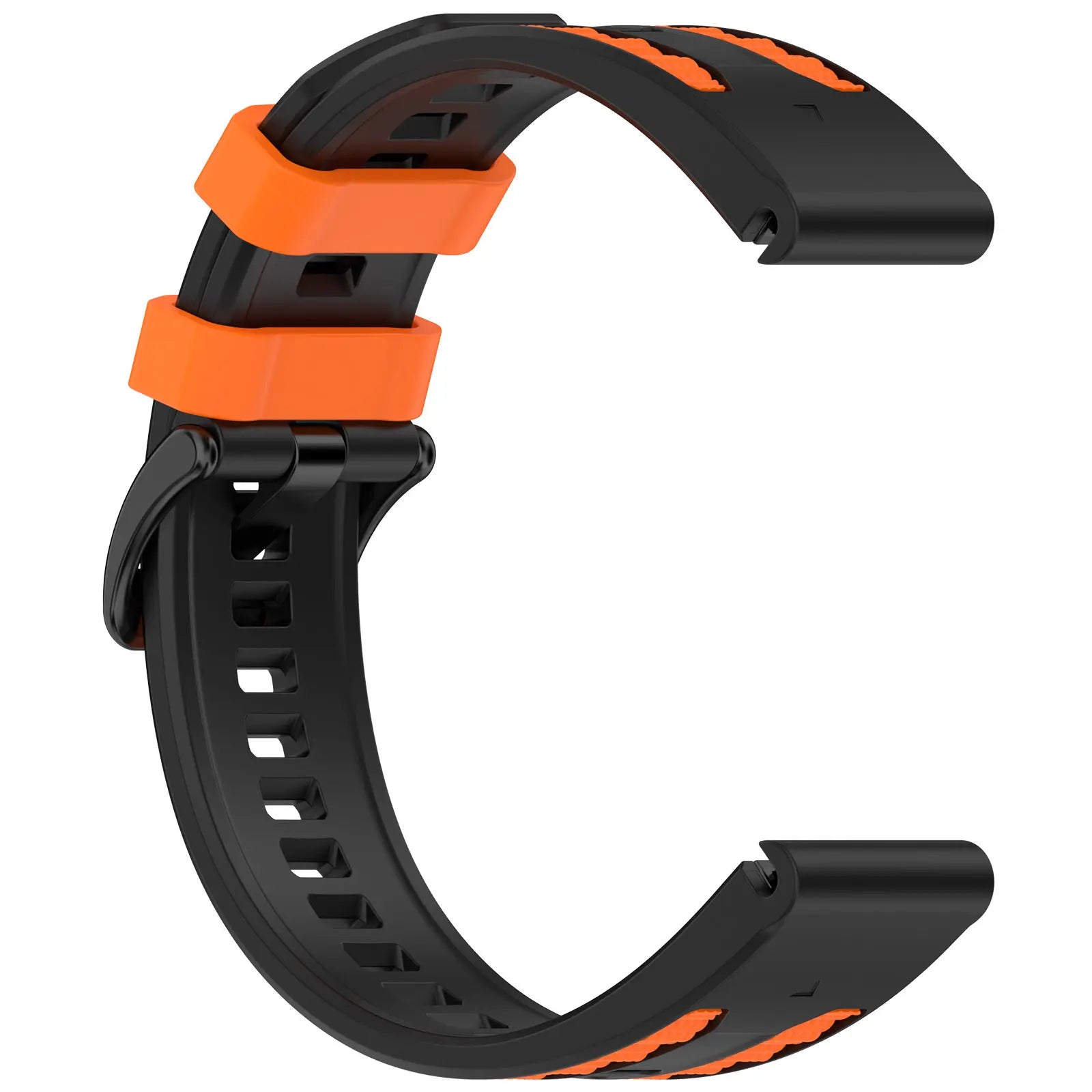 Garmin Fenix 8 Pro - 47mm Sport Grain Strap (Black/Orange)