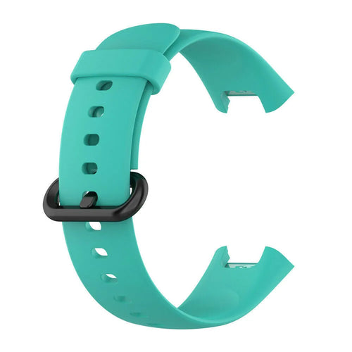Silicone Strap, aqua, without a watch, 3/4 front view