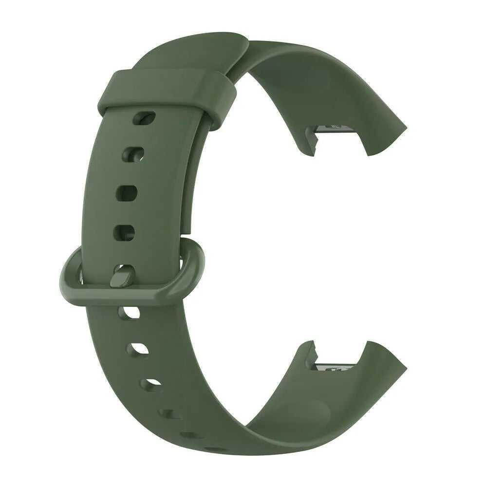 Silicone Strap, green, without a watch, 3/4 front view