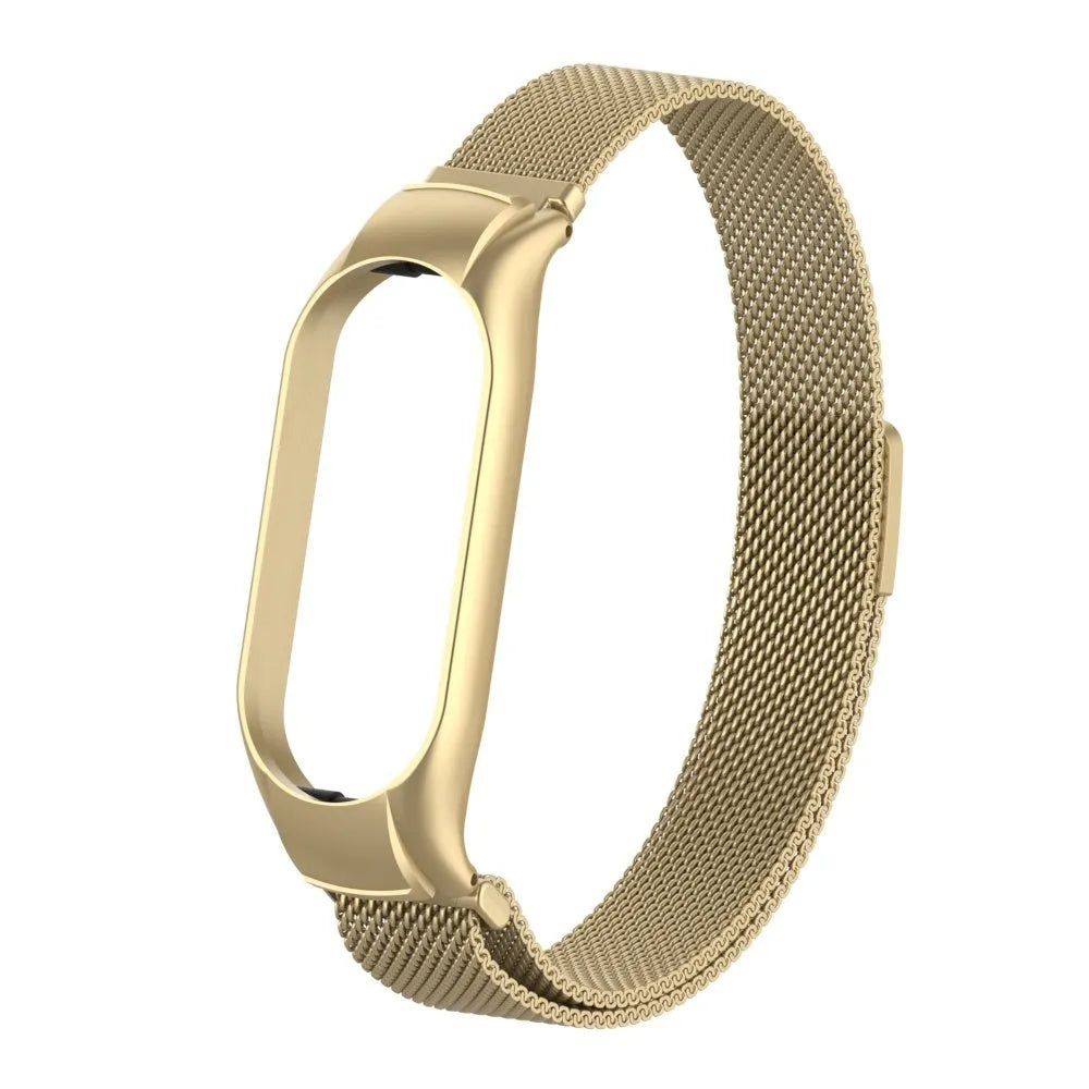 Milanese Strap, gold, without a watch, 3/4 front view
