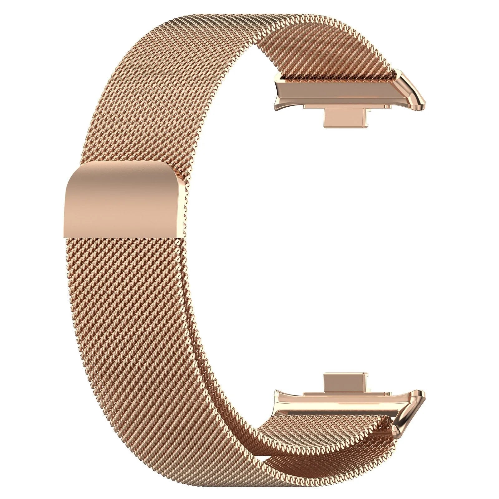 Milanese Strap, rose gold, without a watch, 3/4 front view