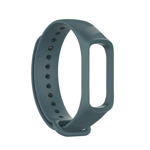 Silicone Strap, grey-blue, without a watch, 3/4 front view