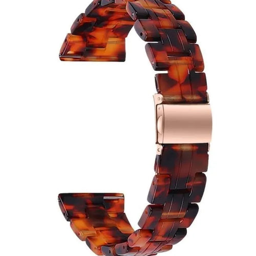 Metal Resin Strap, lava, without a watch, 3/4 front view