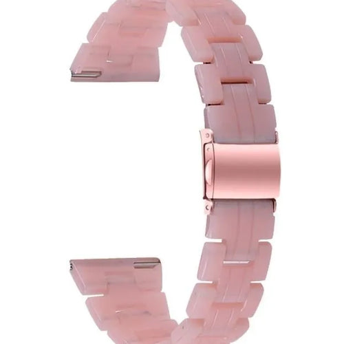 Metal Resin Strap, pink, without a watch, 3/4 front view