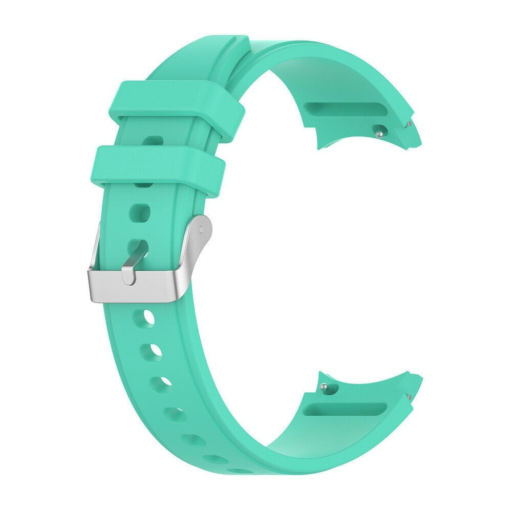 Silicone Strap 'Perfect Fit', aqua, without a watch, 3/4 front view