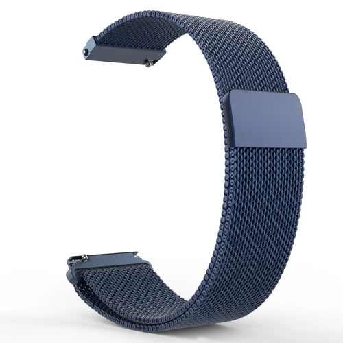 Milanese Strap, blue, without a watch, 3/4 front view