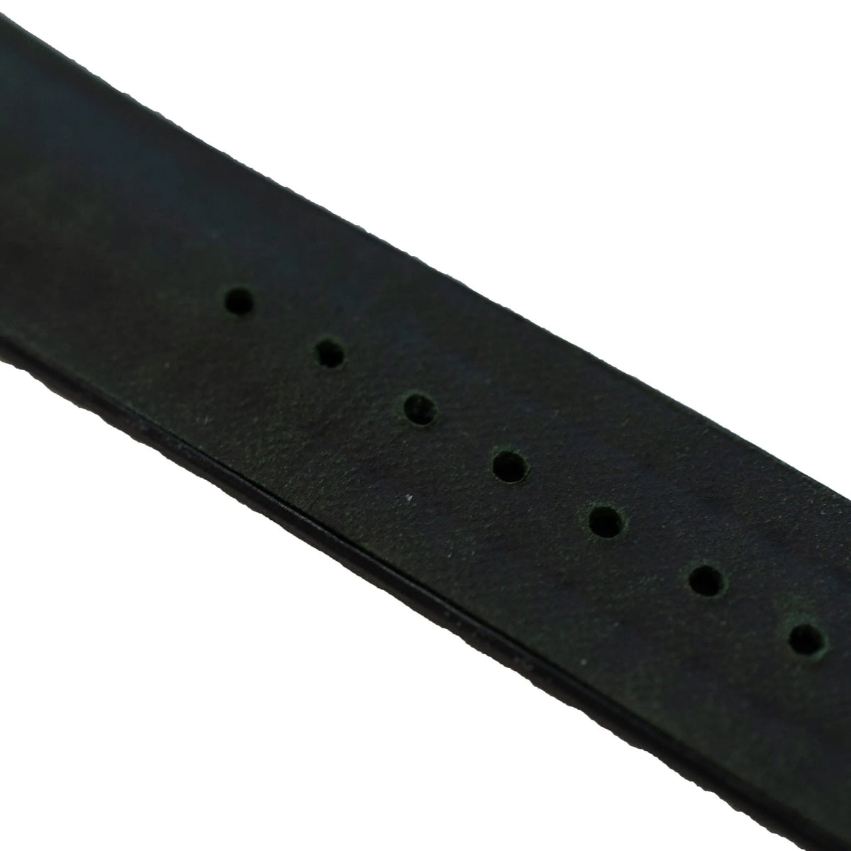 Leather / Silicone Strap, green, without a watch, 3/4 front view
