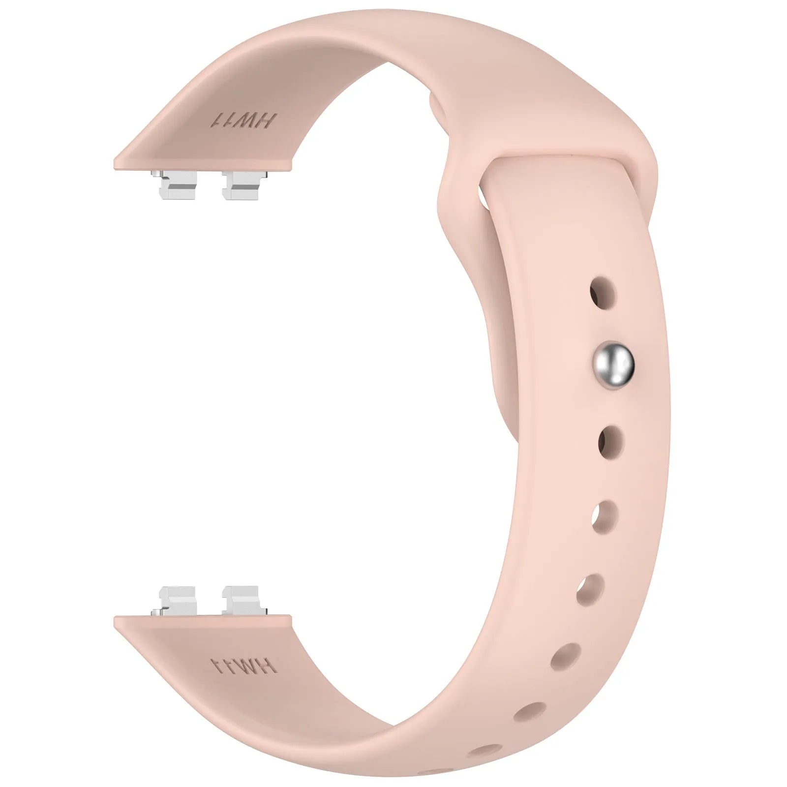 Silicone Sport Strap, soft pink, without a watch, 3/4 front view