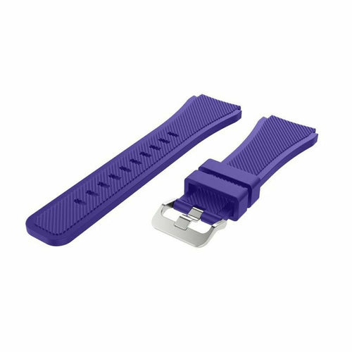 Twill Silicone Strap, purple, without a watch, 3/4 front view