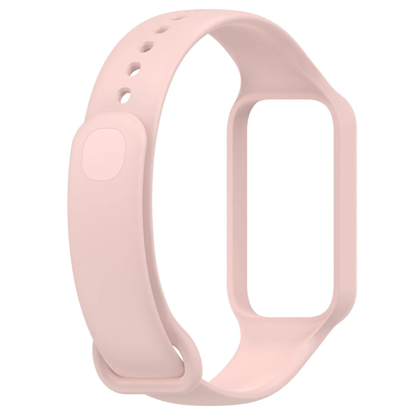 Silicone Strap, pink, without a watch, 3/4 front view