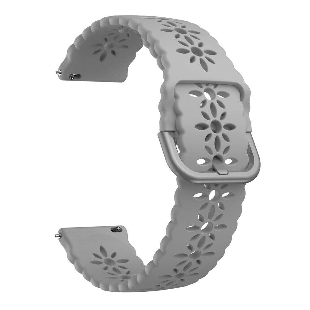 Withings ScanWatch Nova Patterned Silicone Strap (Grey)