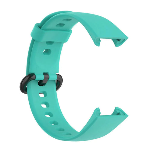 Silicone Strap, aqua, without a watch, 3/4 front view