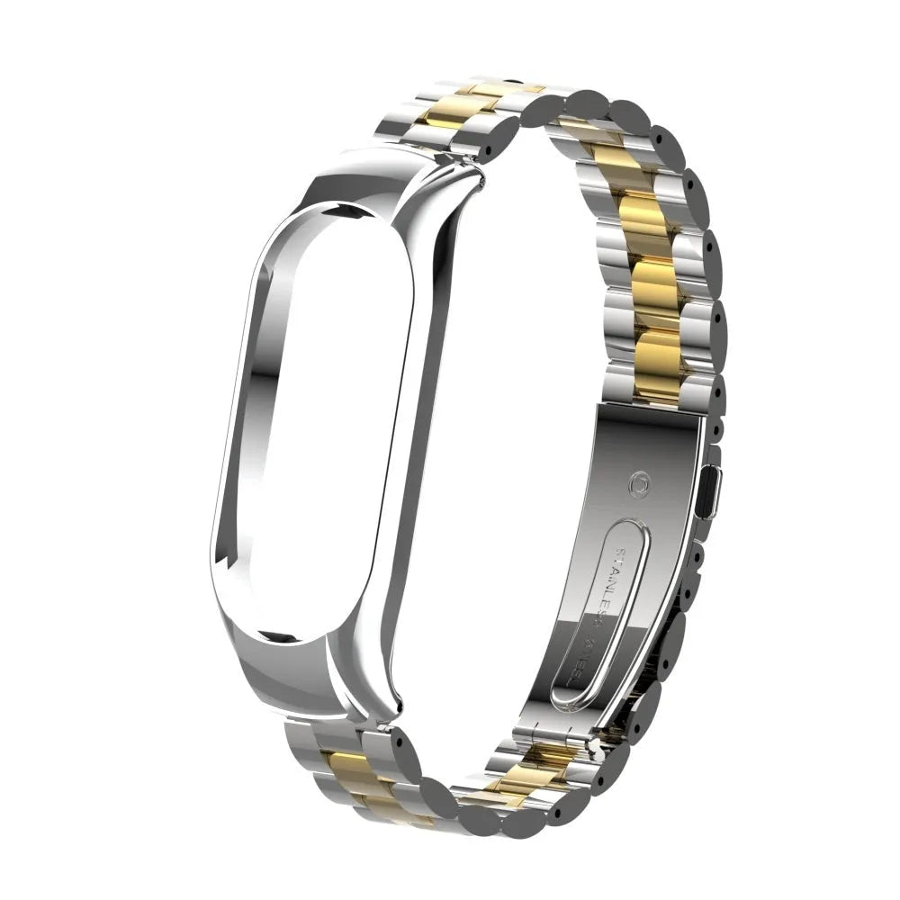 Steel Strap, silver/gold, without a watch, 3/4 front view