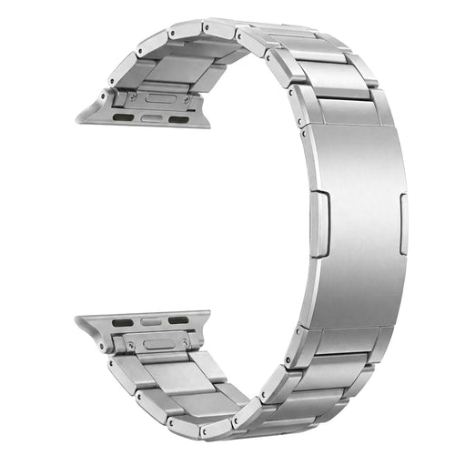 Refined Titanium Strap, silver, without a watch, 3/4 front view